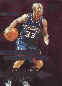 1999-00 Fleer Force - Attack Force #3 A Stephon Marbury Front