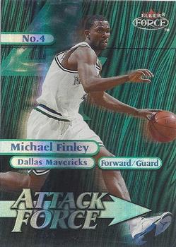 1999-00 Fleer Force - Attack Force Forcefield #9A Michael Finley Front