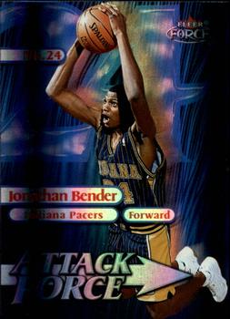 1999-00 Fleer Force - Attack Force Forcefield #12A Jonathan Bender Front