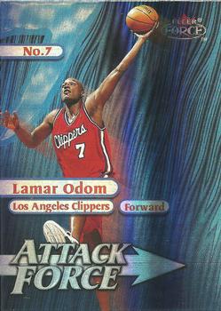 1999-00 Fleer Force - Attack Force Forcefield #2A Lamar Odom Front