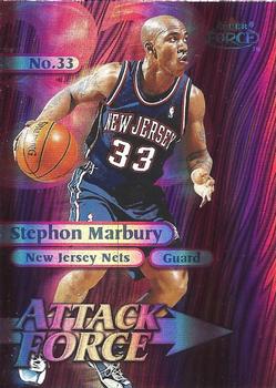 1999-00 Fleer Force - Attack Force Forcefield #3A Stephon Marbury Front