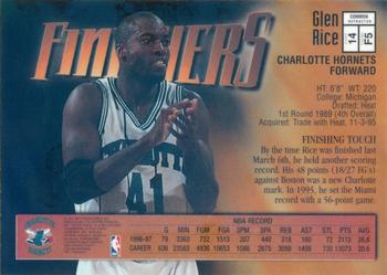 1997-98 Finest - Refractors #14 Glen Rice Back