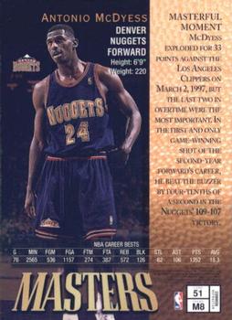 1997-98 Finest - Refractors #51 Antonio McDyess Back