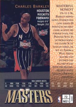 1997-98 Finest - Refractors #72 Charles Barkley Back