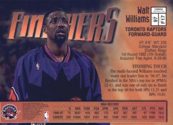 1997-98 Finest - Refractors #97 Walt Williams Back