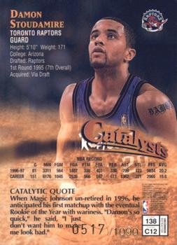 1997-98 Finest - Refractors #138 Damon Stoudamire Back