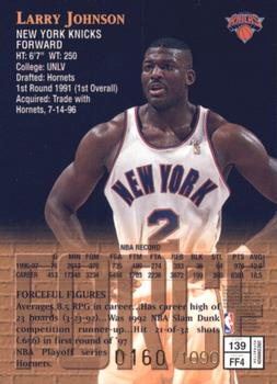 1997-98 Finest - Refractors #139 Larry Johnson Back