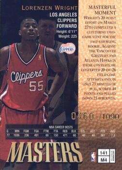 1997-98 Finest - Refractors #141 Lorenzen Wright Back