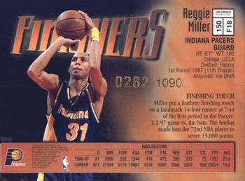 1997-98 Finest - Refractors #150 Reggie Miller Back