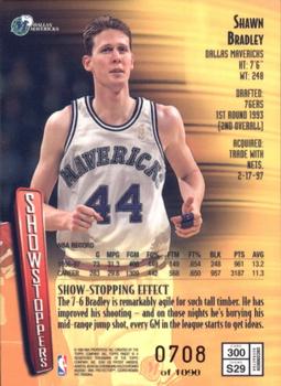 1997-98 Finest - Refractors #300 Shawn Bradley Back