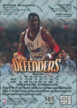 1997-98 Finest - Refractors #313 Hakeem Olajuwon Back