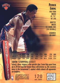 1997-98 Finest - Refractors #315 Patrick Ewing Back