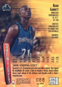 1997-98 Finest - Refractors #319 Kevin Garnett Back