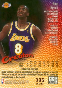 1997-98 Finest - Refractors #323 Kobe Bryant Back