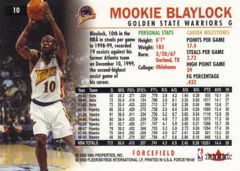1999-00 Fleer Force - Forcefield #10 Mookie Blaylock Back