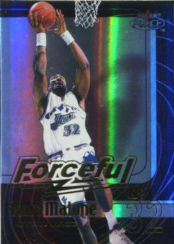 1999-00 Fleer Force - Forceful Forcefield #15 F Karl Malone Front