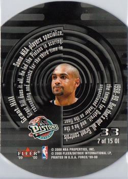 1999-00 Fleer Force - Operation Invasion #7OI Grant Hill Back
