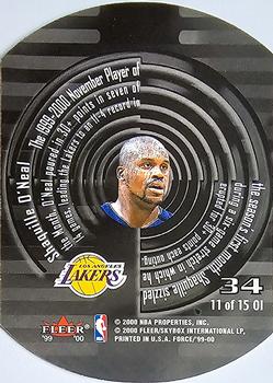 1999-00 Fleer Force - Operation Invasion #11OI Shaquille O'Neal Back