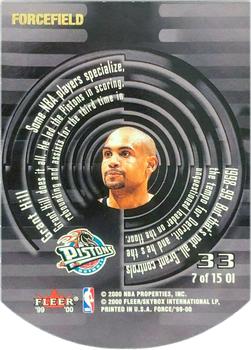 1999-00 Fleer Force - Operation Invasion Forcefield #7OI Grant Hill Back