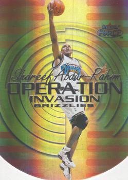 1999-00 Fleer Force - Operation Invasion Forcefield #13OI Shareef Abdur-Rahim Front