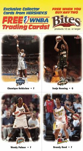 2001 Fleer Hershey WNBA - Panels #1-4 Chamique Holdsclaw / Sonja Henning / Wendy Palmer / Brandy Reed Front