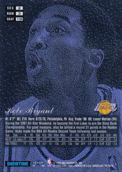 1997-98 Flair Showcase #18 Kobe Bryant Back
