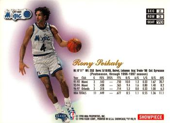 1997-98 Flair Showcase #70 Rony Seikaly Back
