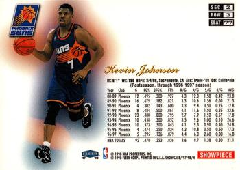 1997-98 Flair Showcase #77 Kevin Johnson Back