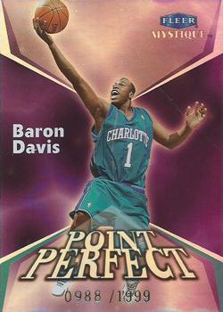 1999-00 Fleer Mystique - Point Perfect #8PP Baron Davis Front