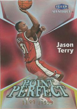 1999-00 Fleer Mystique - Point Perfect #10PP Jason Terry Front
