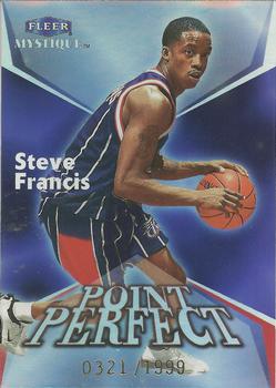 1999-00 Fleer Mystique - Point Perfect #9PP Steve Francis Front