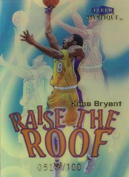 1999-00 Fleer Mystique - Raise the Roof #4RR Kobe Bryant Front
