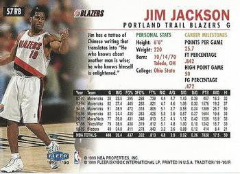 1999-00 Fleer Tradition - Roundball Collection #57RB Jim Jackson Back