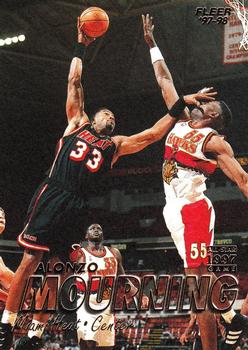 1997-98 Fleer #43 Alonzo Mourning Front