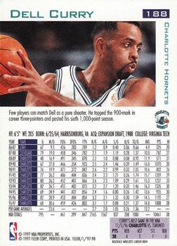 1997-98 Fleer #188 Dell Curry Back