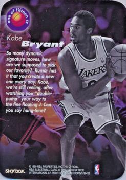 1999-00 Hoops - Calling Card #1CC Kobe Bryant Back