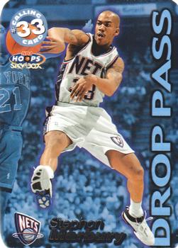 1999-00 Hoops - Calling Card #8CC Stephon Marbury Front