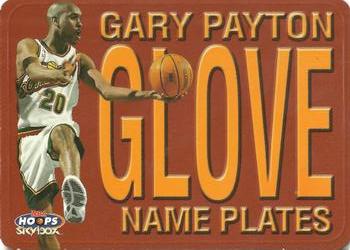 1999-00 Hoops - Name Plates #4NP Gary Payton Front