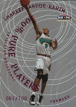 1999-00 Hoops - Pure Players 100 Percent #9PP Shareef Abdur-Rahim Front