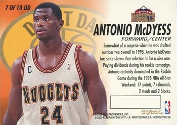 1999-00 Hoops Decade - Draft Day Dominance #7DD Antonio McDyess Back