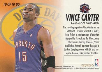 1999-00 Hoops Decade - Draft Day Dominance #10DD Vince Carter Back