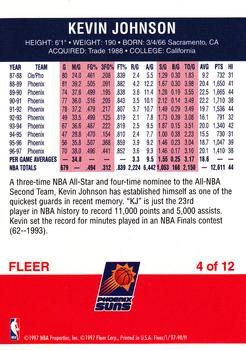 1997-98 Fleer - Decade of Excellence #4 Kevin Johnson Back