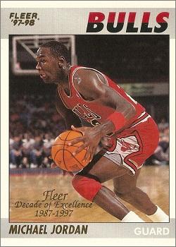 1997-98 Fleer - Decade of Excellence #5 Michael Jordan Front