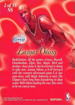 1999-00 Hoops Decade - New Style #2NS Lamar Odom Back