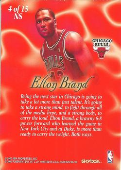 1999-00 Hoops Decade - New Style #4NS Elton Brand Back
