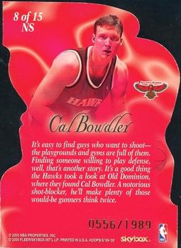 1999-00 Hoops Decade - New Style Die Cut #8NS Cal Bowdler Back