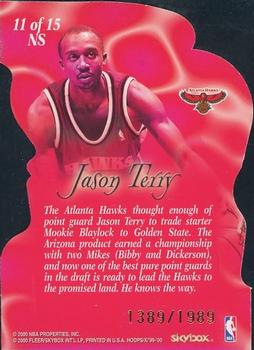 1999-00 Hoops Decade - New Style Die Cut #11NS Jason Terry Back