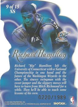 1999-00 Hoops Decade - New Style Die Cut #9NS Richard Hamilton Back