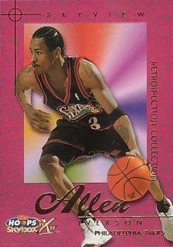 1999-00 Hoops Decade - Retrospection Collection Parallel #3RC Allen Iverson Front