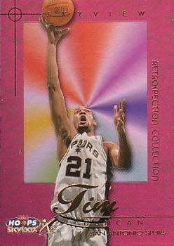 1999-00 Hoops Decade - Retrospection Collection Parallel #7RC Tim Duncan Front